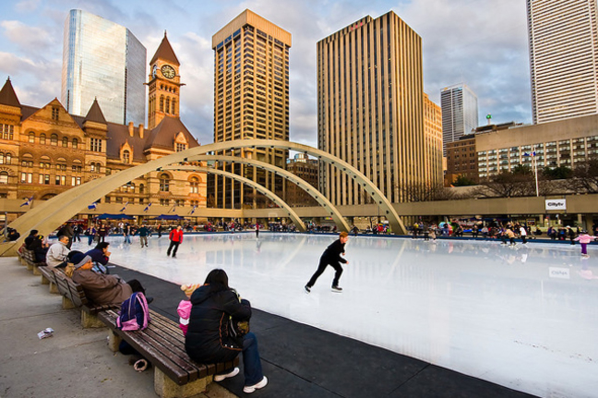 Nathan Phillips Square Ice Rink City Of Toronto